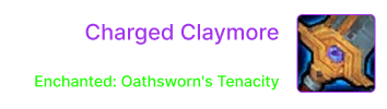 Charged Claymore